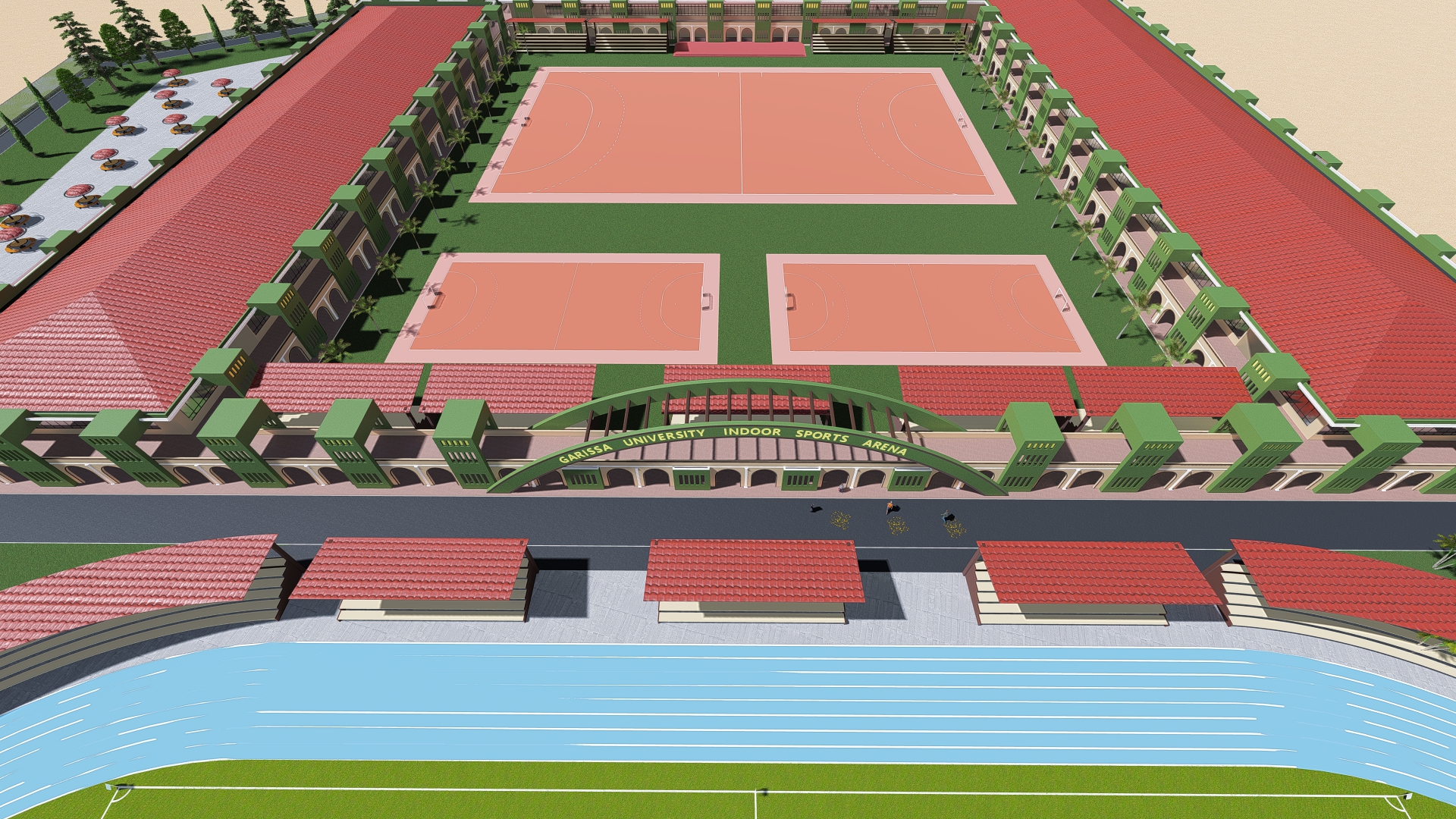 Garissa University Sports Arena — an Argrac Premiums Ltd project